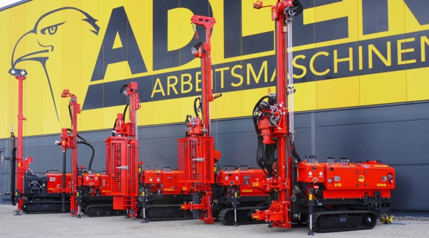 B series drilling rigs from ADLER Arbeitsmaschinen.