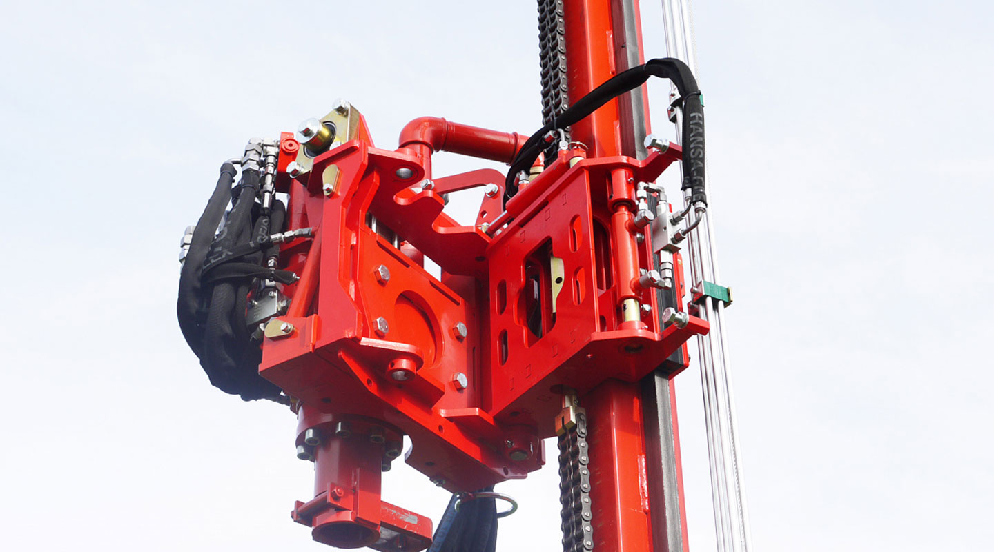 Drill rig B 75 by ADLER Arbeitsmaschinen.