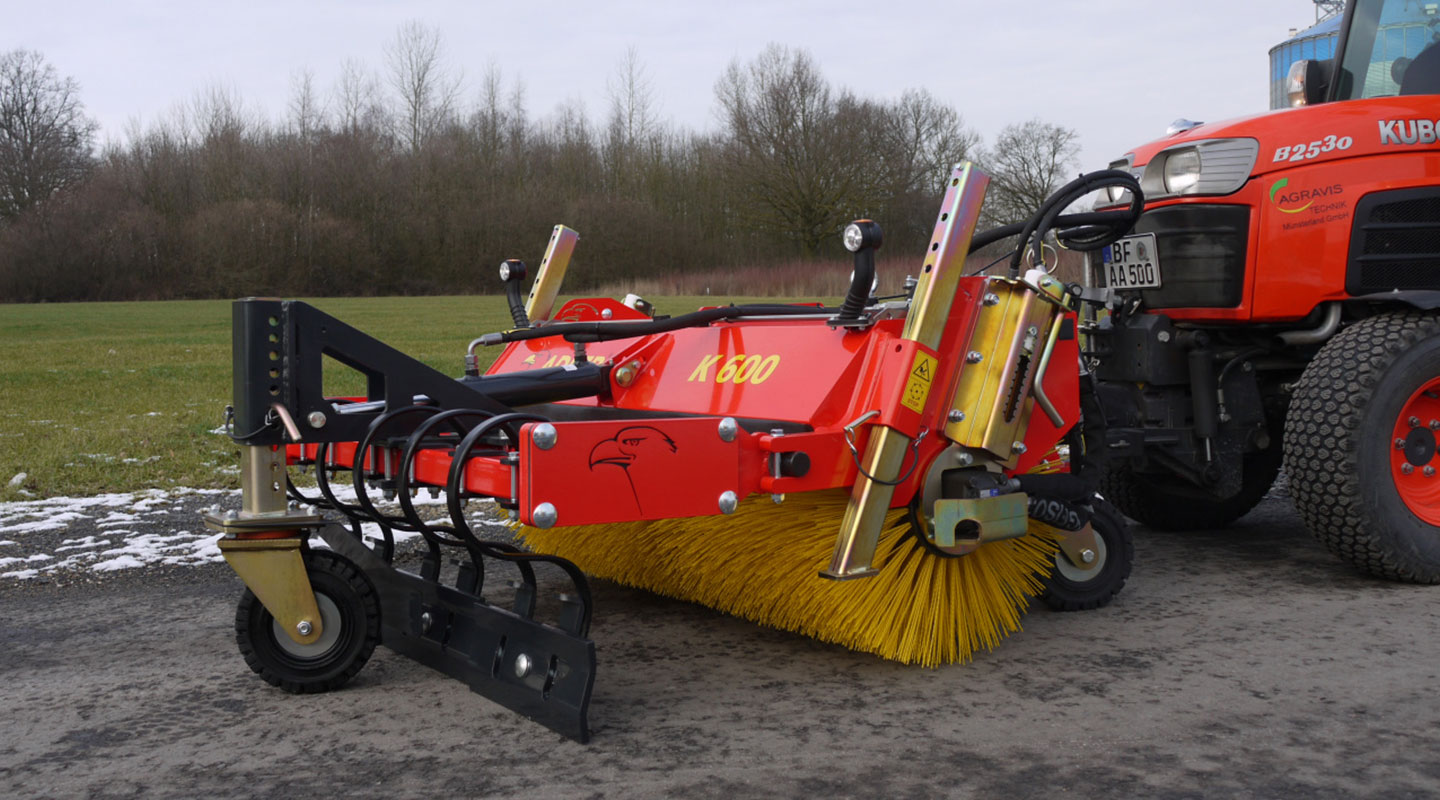 ADLER K 600 sweeper with scratching device from 1.35m - 2.70m.