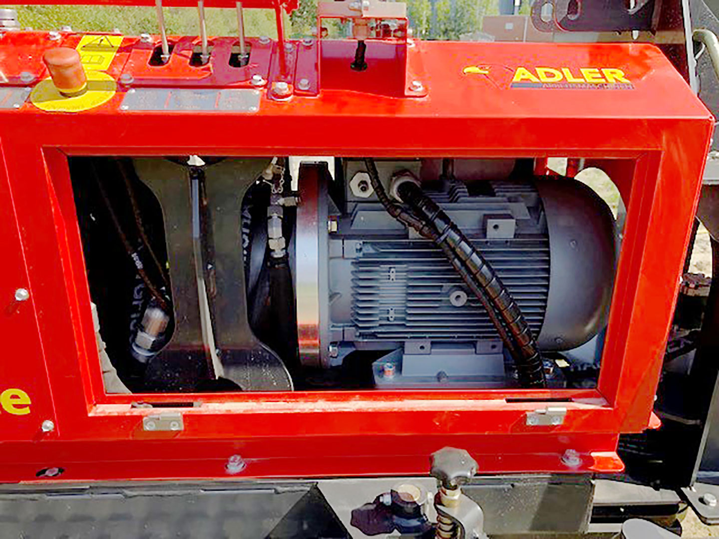 Emissionsfreier Elektromotor 18,5 kW – 380 V – 3.000 U/min am Bohrgerät B 25 Elektro.