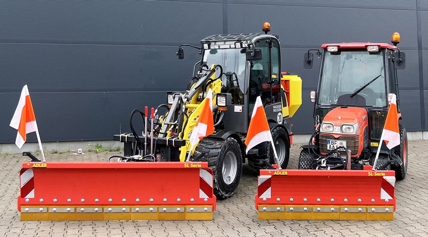 Arbeitsbreiten von 135 bis 240 cm