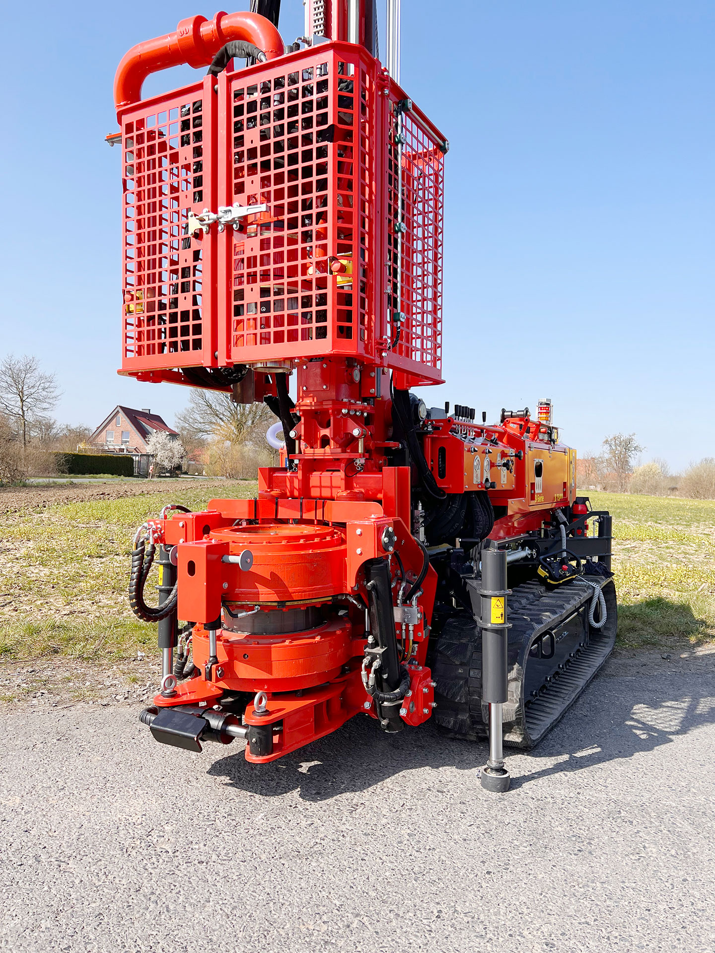 ADLER drilling rig B 75 geo pro with piping turntable / casing rotary table.