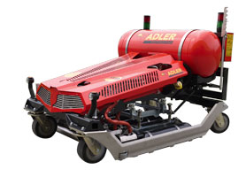 Machines for thermal weed control by ADLER Arbeitsmaschinen from Nordwalde.